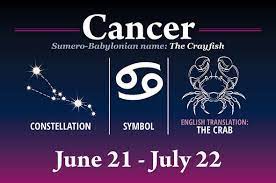 Cancer (21 June – 23 July)