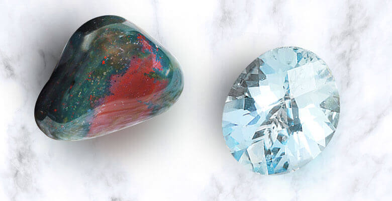 Gemstone related to Aries Bloodstone & Diamond