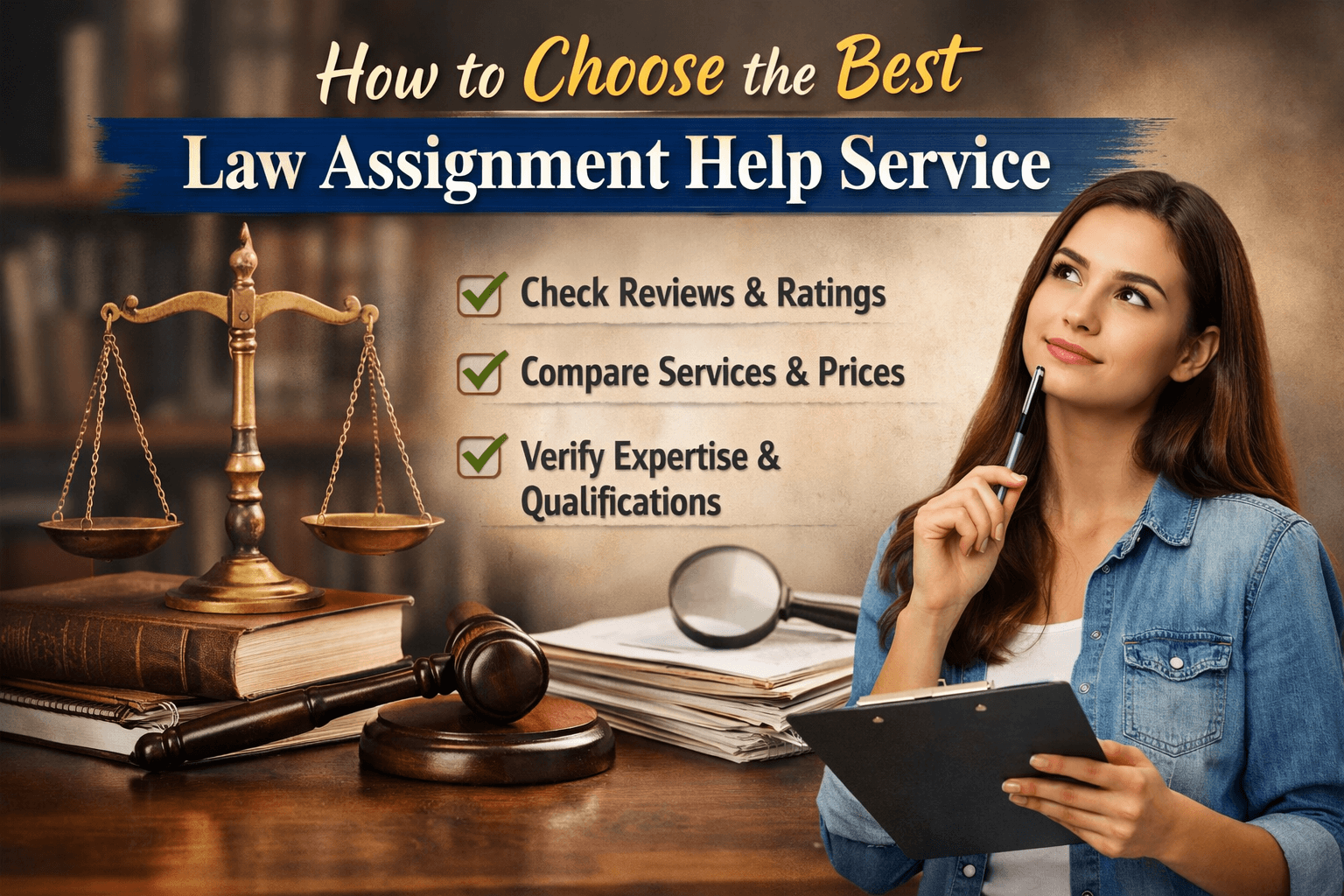 How to Choose the Best Law Assignment Help Service?