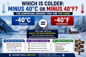 Which Is Colder Minus 40°C or Minus 40°F