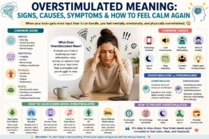 Overstimulated Meaning: Signs, Causes, Symptoms & How to Feel Calm Again