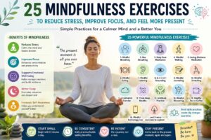 25 Mindfulness Exercises to Reduce Stress, Improve Focus, and Feel More Present